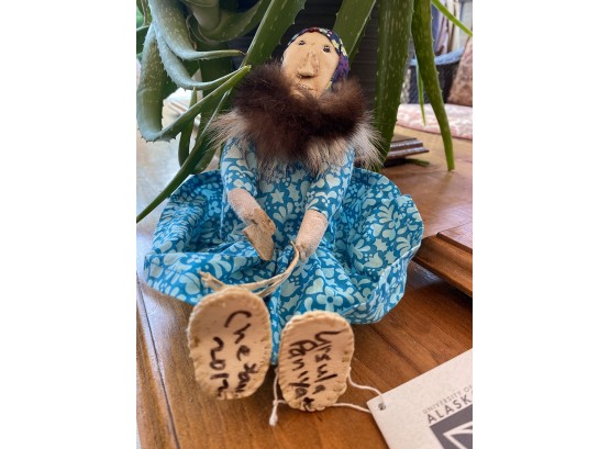 Alaska Museum Store Signed Ursula Paniyak Native Chevak Folk Art Doll