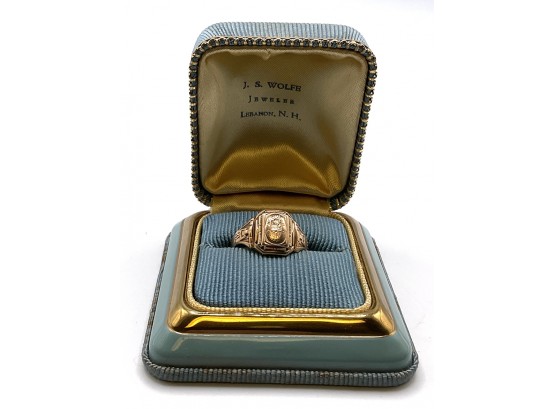 Balfour 10K Gold Ring - 1939 Class Ring Size 6 1/2' With Box