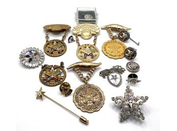 Vintage Masonic Order Of The Eastern Star Jewelry Lot