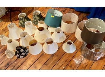 Lot 268 -Lot Of 21 Lamp Shades - All Sizes - Great Condition Some New