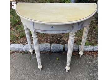 Lot 5 - Half Moon Entry Table - Quality Made!