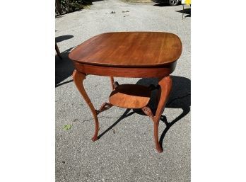 Antique Side End Table 27 X 27 X 37