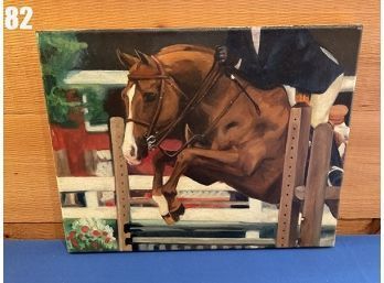 Lot 82 - Race Horse Painting 14x11 - Unsigned
