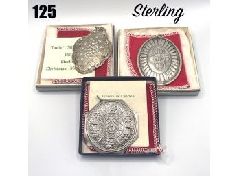 Lot 125 - Towle Sterling Silver Lot Of 3 Medallions