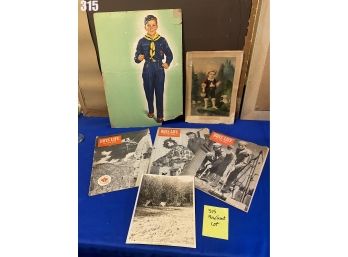 Lot 315 - Vintage Boy Scout Lot - 1948 Boys Life Magazines - Old Camping Fishing