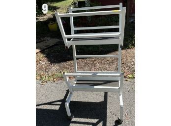 Lot 9 - Rolling Book Stand Cart - Library?
