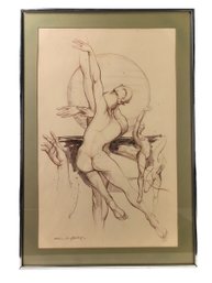 1984 Figurative Pencil & Watercolor, William Dean Kilpatrick (American, 1935-2014) - #S12-F