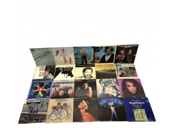Lot Of 20 LP Records - Steppenwolf, Supremes, Herman's Hermits, Elton John & More- #RR2-19