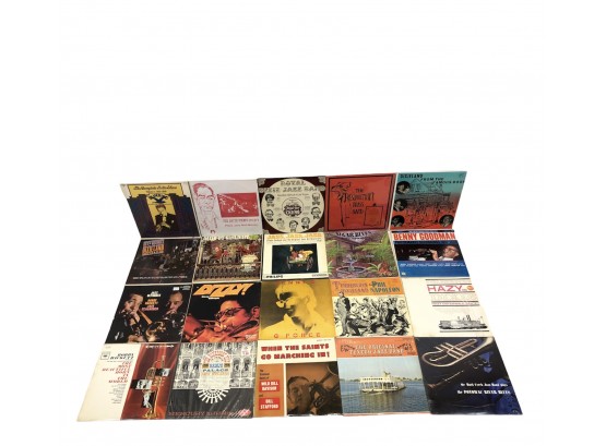 Lot Of 20 LP Jazz Records - Bobby Hackett, Tuxedo Jazz & More - #RR2-15