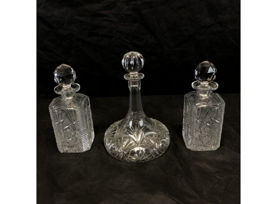 Crystal Decanter Lot, Towle & More - #BS