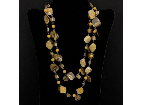 Yellow Abalone Necklace - #A