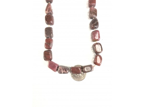 Rhodite Necklace With 14k Gold Clasp