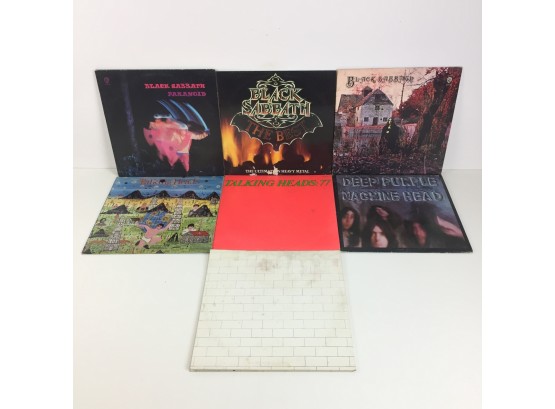 Vinyl Record Lot - Black Sabbath, Deep Purple, Pink Floyd, Talking Heads - #W3-9