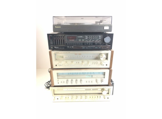 Stereo Receiver & Turntable Lot - Panasonic, Sherwood, Pioneer, Technics, Zenith - #AR2