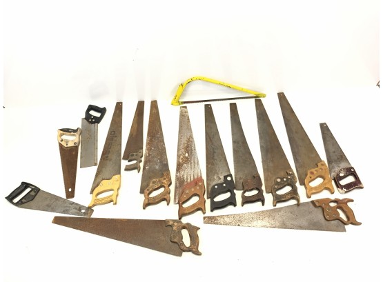 Vintage Hand Saws Including Disston - #LR2