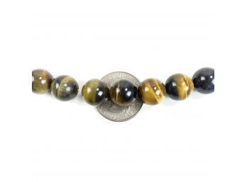 Strand Of Tiger Eye Beads, Need To Be Restrung - #A