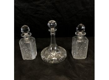 Crystal Decanter Lot, Towle & More - #BS