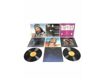 Lot Of 7 LP Vinyl Records - Billy Joel, Willie Nelson, The Oak Ridge Boys, Pippin - # RR2-1