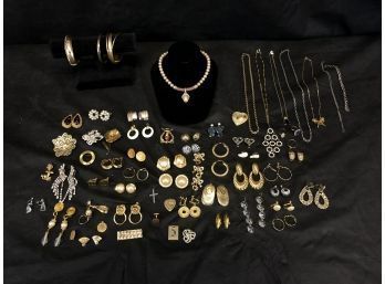 Large Lot Of Miscellaneous Costume Jewelry - #A
