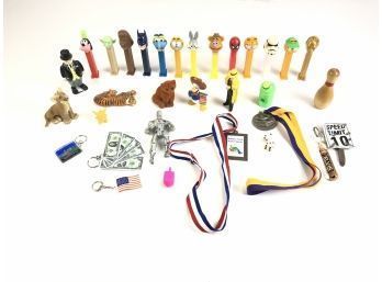 Pez Candy Dispensers, Toy Figures, Medals & Keychains - #S1-R2