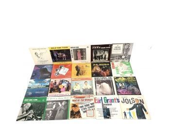 Lot Of 20 Jazz Records - Earl Grant, Sidney Becket, Chicago Ramblers, Maxine Sullivan, Turk Murphy  - #RR2-24