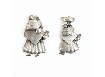 Folk Art Handmade Sterling Silver Pins -#B