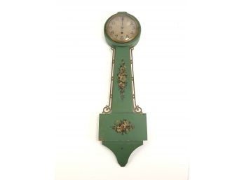 National Clock Company 8-Day Banjo Clock, Made In USA - #S1-2