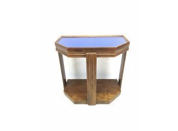 Blue Mirror Top Table - #AR1