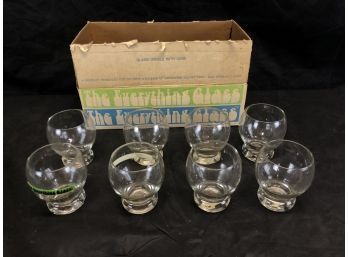 Set Of 8 'the Everthing Glass' Original Box, S8-2