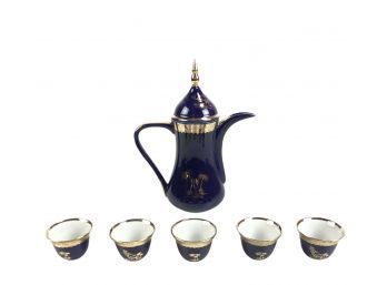 Yamato Tea Pot & Cups, Camel In The Desert Scene - Made In Japan - #S11