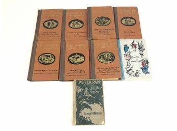 Lot Of 9 Vintage Children's Books, Classic To Grow On, Peter Pan, Pinocchio, Alice In Wonderland - #S5-4