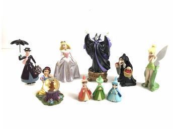 Porcelain Figurines, Snow Globe - Snow White, Maleficent, Sleeping Beauty & More - #S8-R4