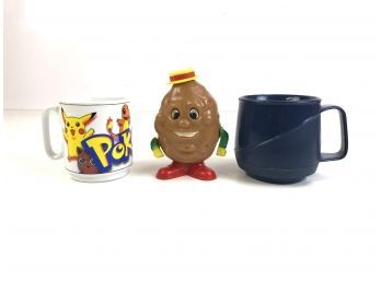 Pokemon Mug, Aladdin Mug, Mr. Potato Head Figure / Shaker - #S1-3