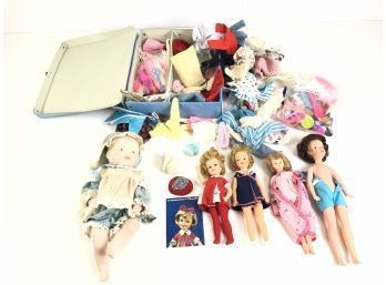 Vintage Ideal Tammy Doll Case, Dolls , Clothes & German Porcelain Doll 351/4000 - #S9-2