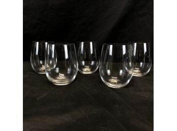 Set Of 5 Riedel Stemless Wine Glasses - #S11