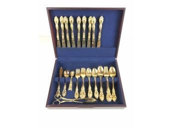 Gold Plated Stainless Steel Flatware Set - #S2-2