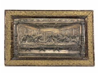 The Last Supper Framed Metal Relief Art - #AR2