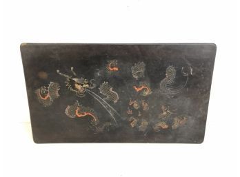 Chinese Dragon Lacquered Table Top / Tray - #S4-4