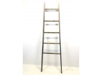 1/2 Of Antique Apple Picking Wood Ladder - Great For Hanging Blankets Or As Display - #AR1