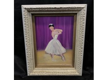 Artist Signed Ballerina Painting On Canvas - #AR1