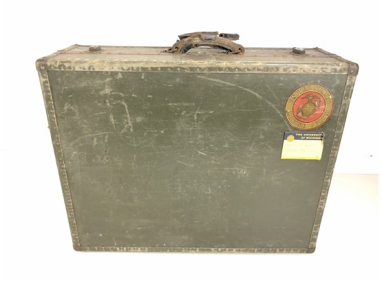 Vintage United States Marine Corps. Suitcase, Capt. George Francis Shepard Jr. - #RR2