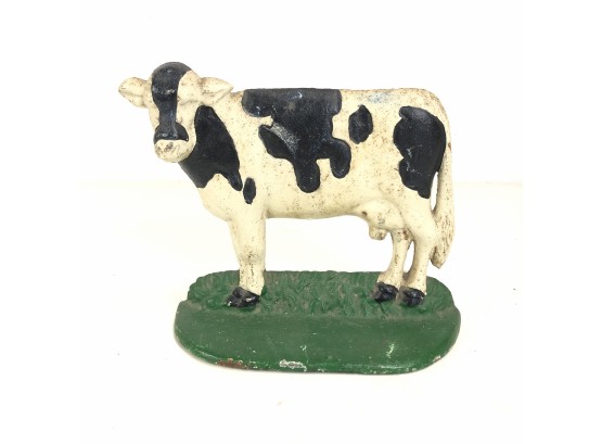 Vintage Cast Iron Cow Doorstop - #S4-2