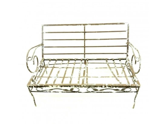 Vintage Wrought Iron Bench - #RR1