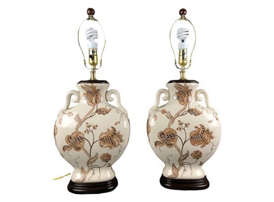 Hand Painted Ceramic Table Lamps, WORKS - #RR2