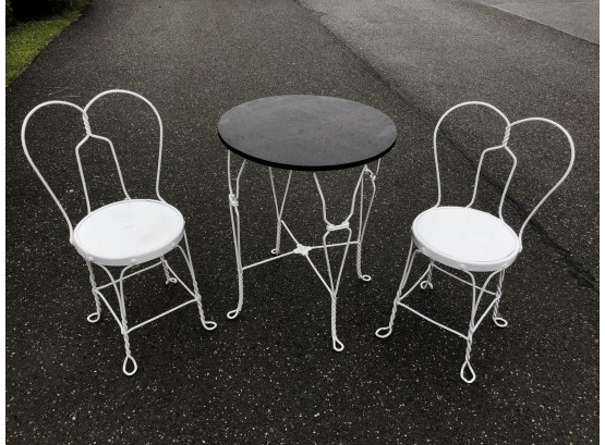 Vintage Ice Cream Parlor Table & Chair Set - LR1
