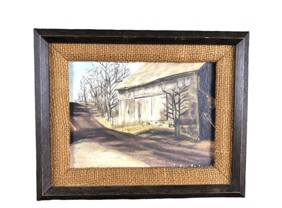 Signed JoAnn Andrews Country Road Oil On Canvas Board Painting - #S6-4