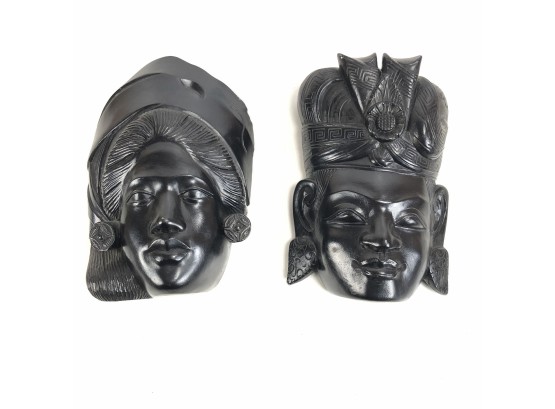 Decorative Sculpted Tribal Masks - #BS