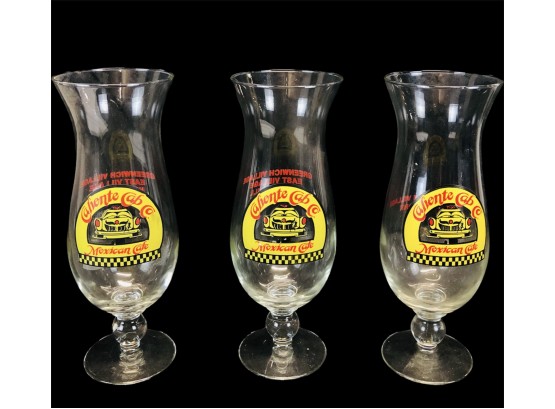 Caliente Cab Co. Mexican Cafe Hurricane Barware Glasses - Set Of 3 - #S12