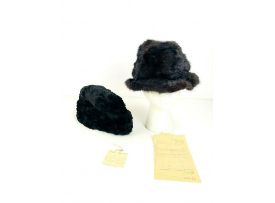 Vintage Genuine Fur Women's Hats From Bloomingdale's - #S2-2