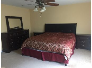 5-Piece Dark Wood Bedroom Set - PICKUP SATURDAY ONLY IN WURTSBORO, NY